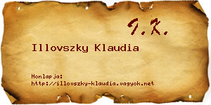 Illovszky Klaudia névjegykártya